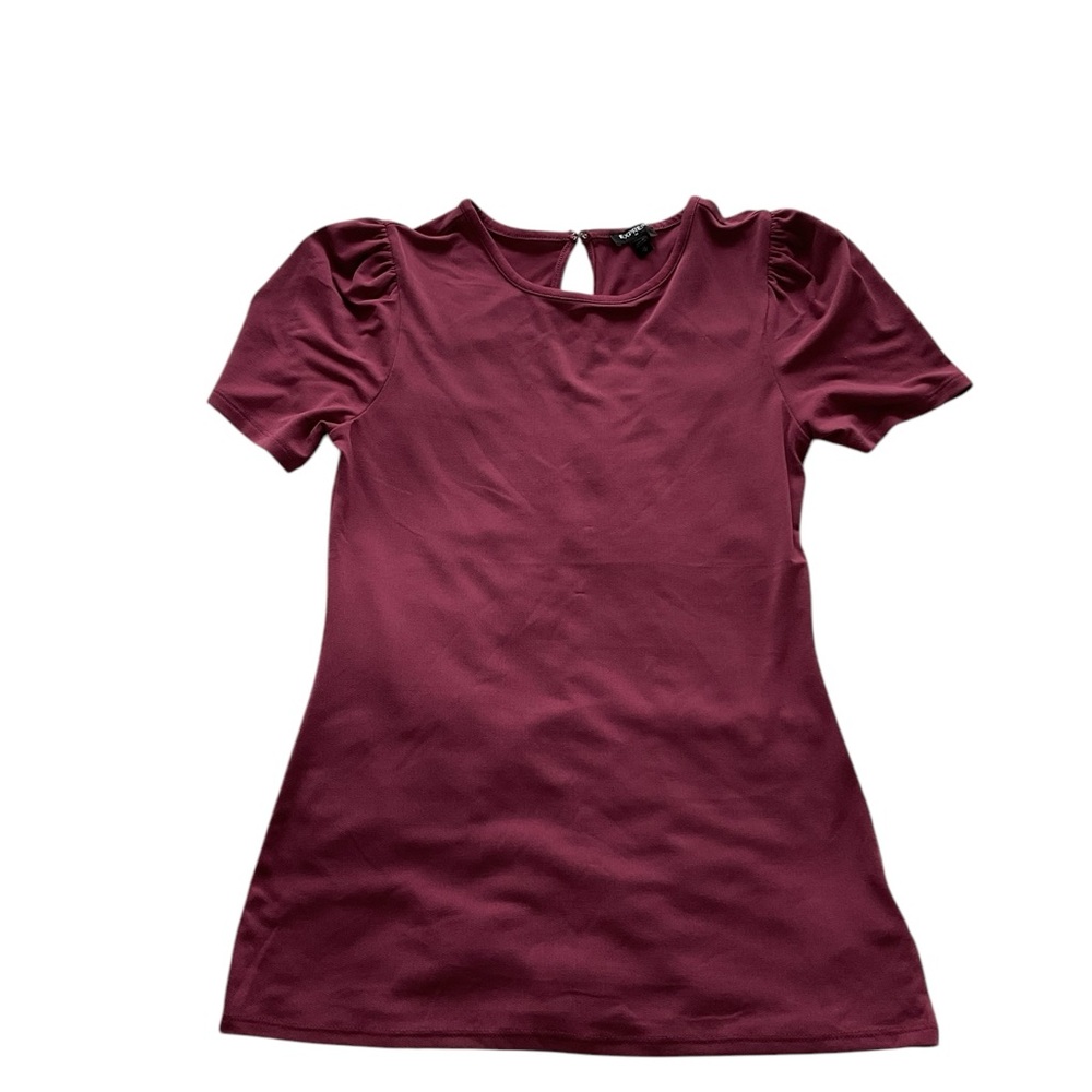 Express Burgundy Women's Top Size Medium